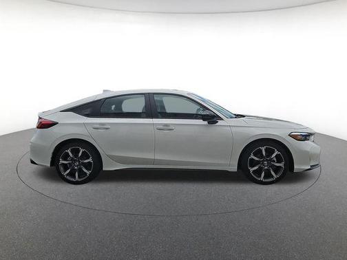 Platinum White 2026 Honda Civic Hybrid Sport Touring