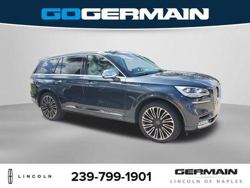 Flight Blue Metallic Clearcoat 2022 Lincoln Aviator Black Label AWD