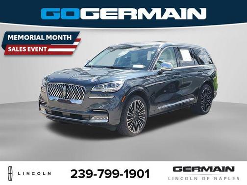 Flight Blue Metallic Clearcoat 2022 Lincoln Aviator Black Label AWD
