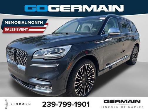 Flight Blue Metallic Clearcoat 2022 Lincoln Aviator Black Label AWD