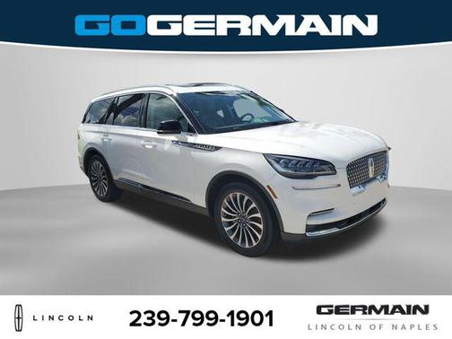 Pristine White Metallic Tri-Coat 2024 Lincoln Aviator Premiere