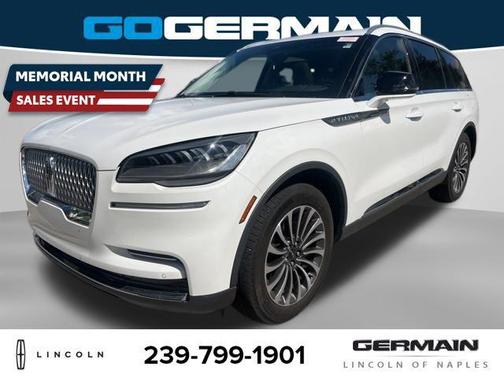 Pristine White Metallic Tri-Coat 2024 Lincoln Aviator Premiere