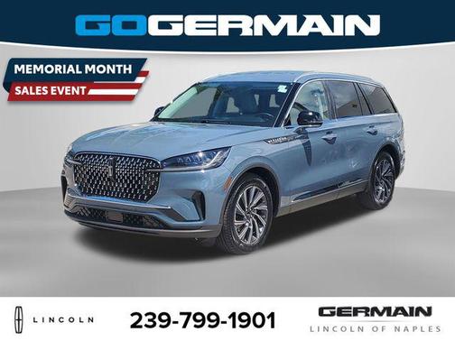 Whisper Blue Metallic Clearcoat 2026 Lincoln Aviator Premiere