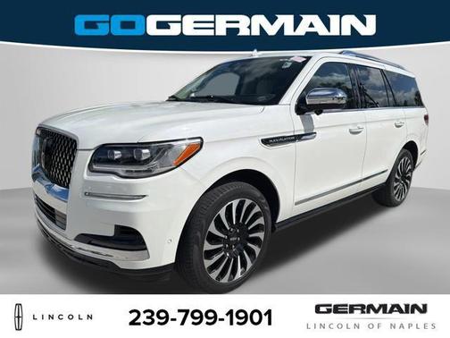 Pristine White Metallic Tri-Coat 2023 Lincoln Navigator Black Label