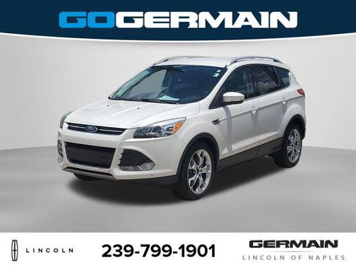 White Platinum Tricoat 2014 Ford Escape Titanium