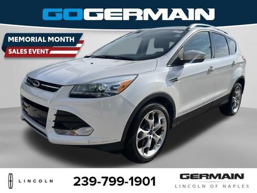 White Platinum Tricoat 2014 Ford Escape Titanium