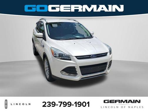 White Platinum Tricoat 2014 Ford Escape Titanium