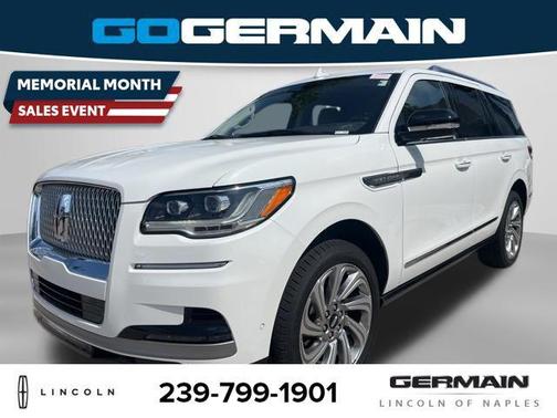 Pristine White Metallic Tri-Coat 2023 Lincoln Navigator Reserve