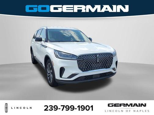 Pristine White Metallic Tri-Coat 2026 Lincoln Aviator Premiere