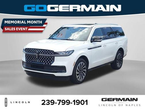 Star White Metallic Tri-Coat 2026 Lincoln Navigator Black Label