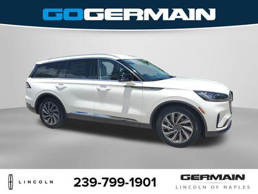 Pristine White Metallic Tri-Coat 2026 Lincoln Aviator Premiere