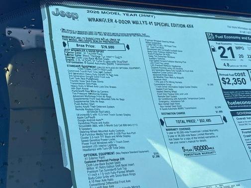 41 2026 Jeep Wrangler Sport