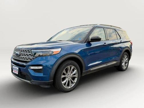 Blue 2022 Ford Explorer Limited
