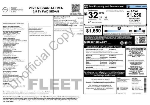 2025 Nissan Altima SV