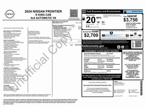 2024 Nissan Frontier S