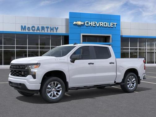 Summit White 2026 Chevrolet Silverado 1500 Custom