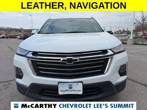 Summit White 2022 Chevrolet Traverse LT Leather