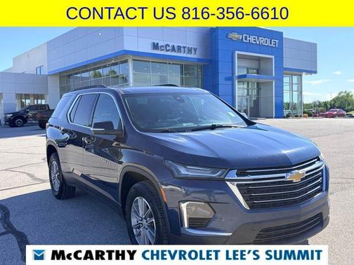 Blue Metallic 2022 Chevrolet Traverse LT Cloth