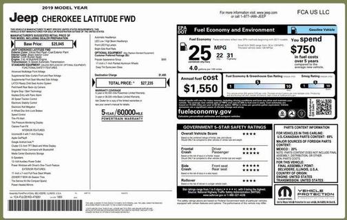 2019 Jeep Cherokee Latitude
