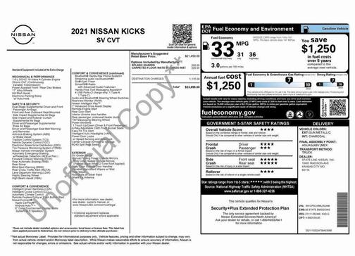 2021 Nissan Kicks SV