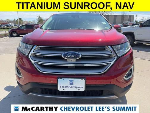 Ruby Red Metallic 2017 Ford Edge Titanium