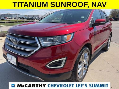 Ruby Red Metallic 2017 Ford Edge Titanium