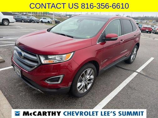 Ruby Red Metallic 2017 Ford Edge Titanium