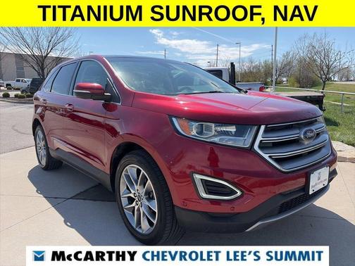 Ruby Red Metallic 2017 Ford Edge Titanium