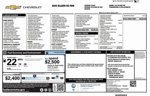 2025 Chevrolet Blazer RS