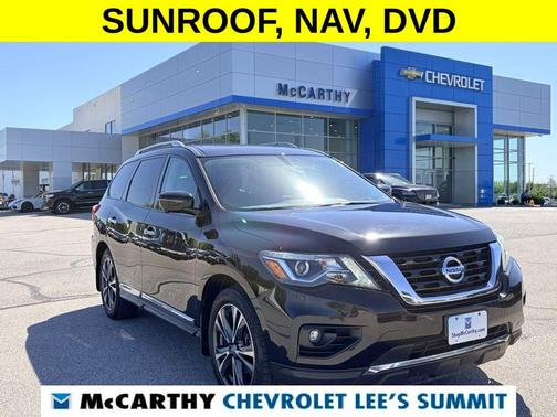 Magnetic Black 2017 Nissan Pathfinder Platinum