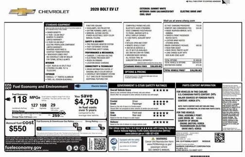 2020 Chevrolet Bolt EV LT