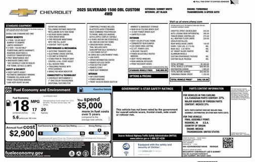 2025 Chevrolet Silverado 1500 Custom
