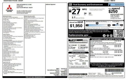 2025 Mitsubishi Outlander ES