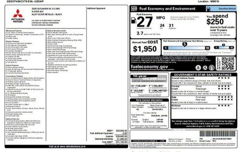 2025 Mitsubishi Outlander ES