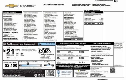 2023 Chevrolet Traverse RS