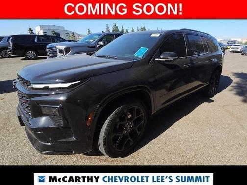 Black Metallic 2024 Chevrolet Traverse RS