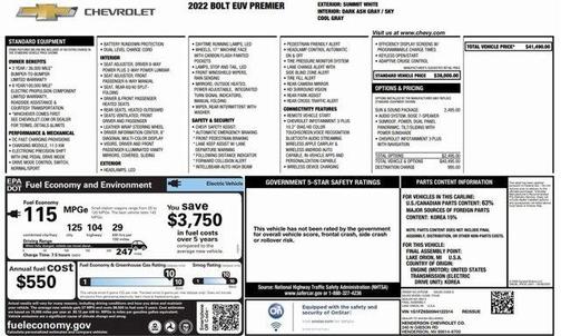 2022 Chevrolet Bolt EUV Premier