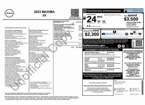 2023 Nissan Maxima SR