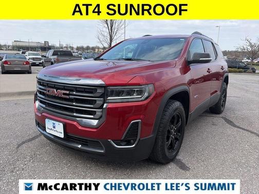Volcanic Red 2023 GMC Acadia AT4