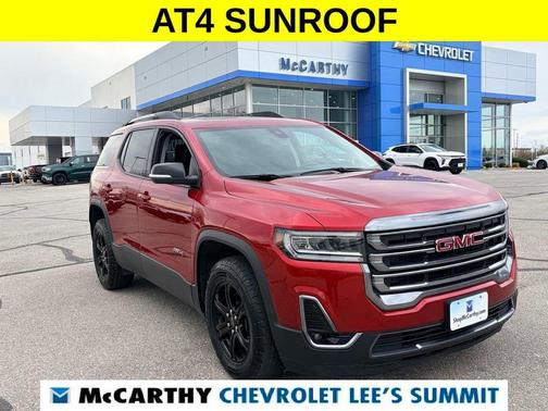 Volcanic Red 2023 GMC Acadia AT4