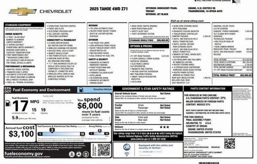 2025 Chevrolet Tahoe Z71