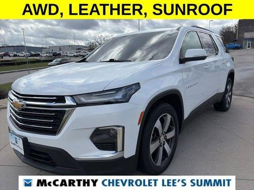 Summit White 2022 Chevrolet Traverse LT Leather