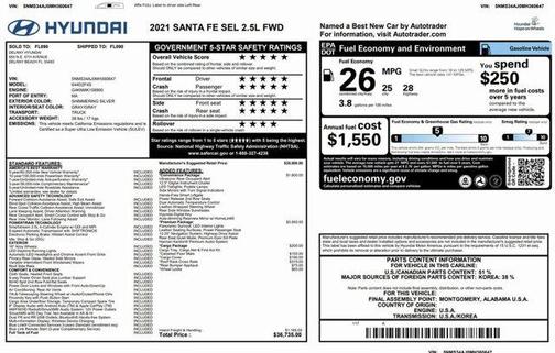 2021 Hyundai SANTA FE SEL