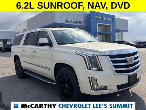 White Diamond Tri-Coat 2015 Cadillac Escalade ESV Luxury