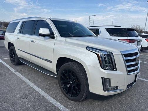 White Diamond Tri-Coat 2015 Cadillac Escalade ESV Luxury