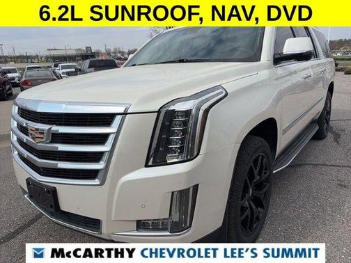 White Diamond Tri-Coat 2015 Cadillac Escalade ESV Luxury
