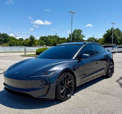 Stealth Gray 2025 Tesla Model 3 Long Range