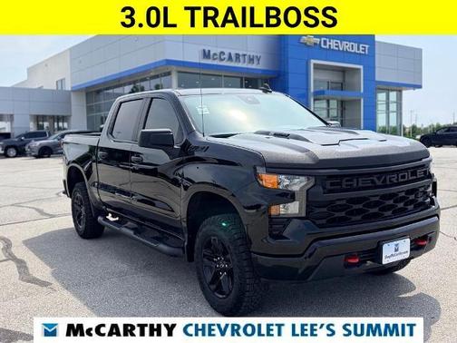 Black 2024 Chevrolet Silverado 1500 Custom Trail Boss