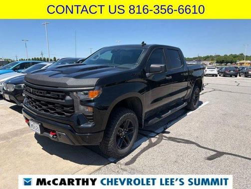 Black 2024 Chevrolet Silverado 1500 Custom Trail Boss