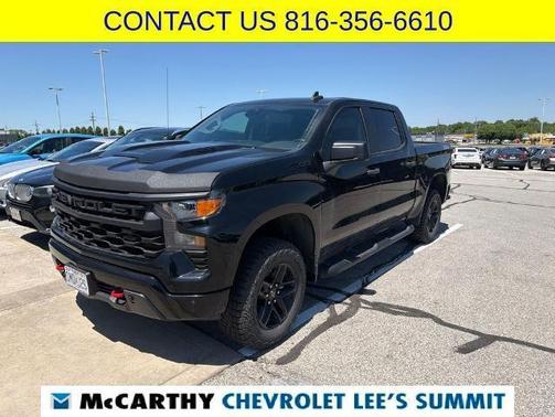 Black 2024 Chevrolet Silverado 1500 Custom Trail Boss